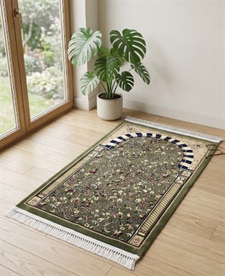 Aydın Ravza Halı Seccade Yeşil