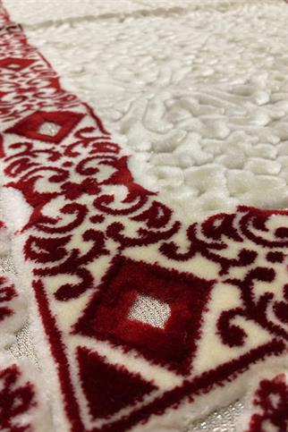 Aydın Sina Mihraplı Düz Desenli Seccade Gül Kurusu