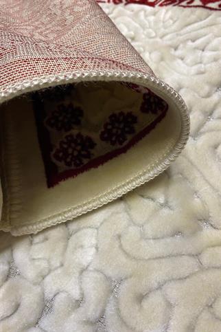 Aydın Sina Mihraplı Düz Desenli Seccade Gül Kurusu