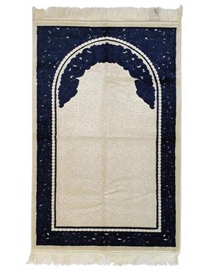 Aydın Sina  Mihraplı Kendinden Desenli Seccade Açık Mavi