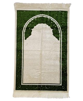 Aydın Sina  Mihraplı Kendinden Desenli Seccade Yeşil