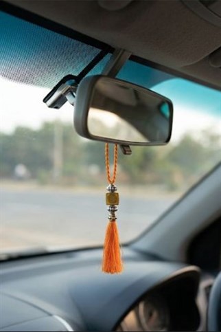 Ayetli Araba Süsü Lacivert