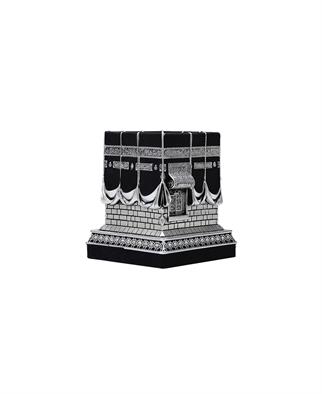 Beytullah (Kabe) Dekoru Gümüş Rengi Küçük Boy