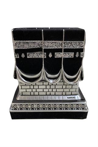 Beytullah (Kabe) Dekoru Gümüş Rengi Küçük Boy