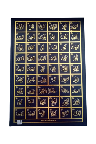 Cami Kebir Boy Esmaül hüsna Kuranı Kerim