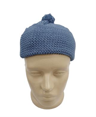 Çift Katlı Orlon Katlamalı Takke İndigo