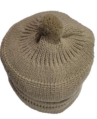 Çift Katlı Sütlü Kahve Orlon Bursa Takkesi - 1 Adet