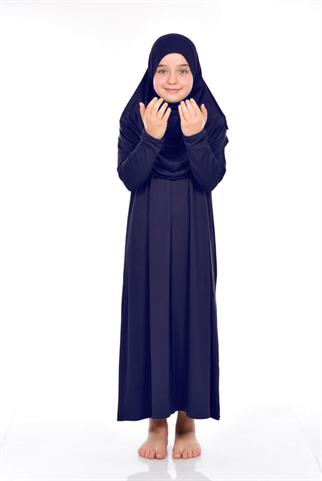 Çocuk Namaz Elbisesi 6-7-8 yaş Beyaz