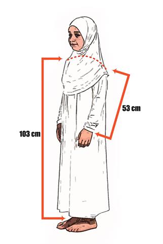 Çocuk Namaz Elbisesi 6-7-8 yaş Lacivert
