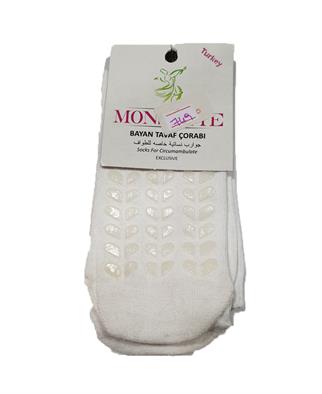 Çorap - Kaydırmaz Tabanlı Tavaf Çorabı - Kadın