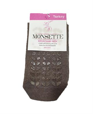 Çorap - Kaydırmaz Tabanlı Tavaf Çorabı - Kadın