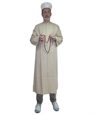 Cübbe - Düğmeli Düz - Krem