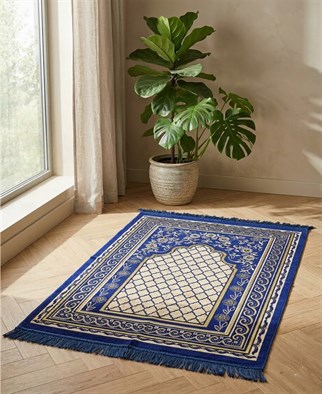 Dodya Altıgen Seccade Lacivert