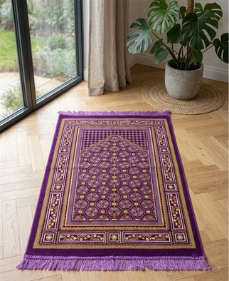 Dodya Altıgen Seccade Mor