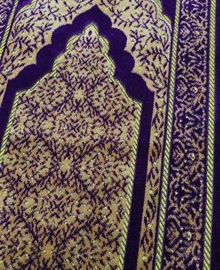 Dodya Battal Boy Kadife Çocuk Seccadesi Mor