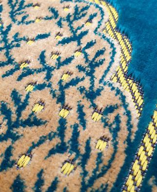 Dodya Battal Boy Kadife Çocuk Seccadesi Turkuaz