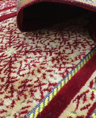 Dodya Battal Boy Kadife Çocuk Seccadesi Kırmızı