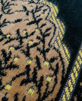 Dodya Battal Boy Kadife Çocuk Seccadesi Yeşil