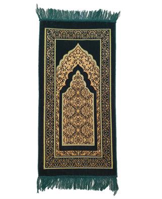 Dodya Battal Boy Kadife Çocuk Seccadesi Yeşil