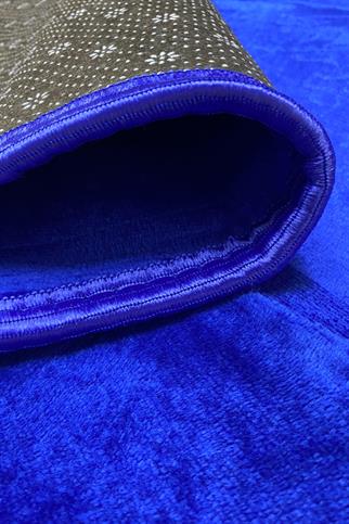 Düz Sade Peluş Seccade Lacivert