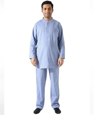Erkek Tek Cepli Gömlek Pantolon İkili Takım Hac ve Umre Kıyafeti