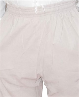 Erkek Umre Pantolonu Berat Keten Şalvar Pantolon - Bej