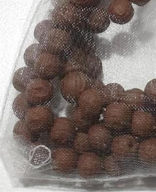 Gül Kokulu Tesbih Keseli 9 mm 99 lu - Kahve - 10 Adet