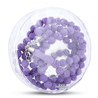 Gül Kokulu Tesbih Keseli 9 mm 99 lu - Mor - 10 Adet