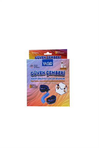 Hac Umre Kayıp Önleyici Güven Çemberi Gri - Çocuk Güvenlik Bilekliği