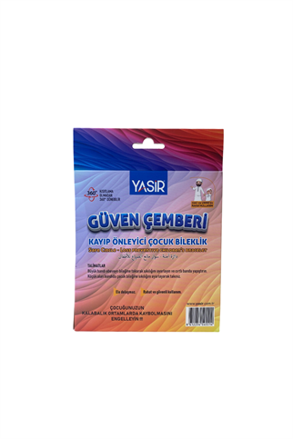 Hac Umre Kayıp Önleyici Güven Çemberi Gri - Çocuk Güvenlik Bilekliği