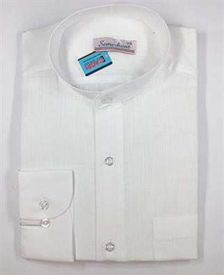 Hakim Yaka Keten Erkek Gömlek - No:5999