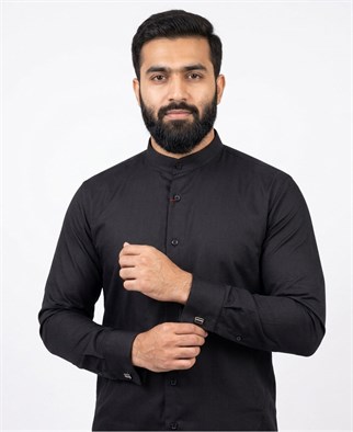 Hakim Yaka Keten Erkek Gömlek - No:6016