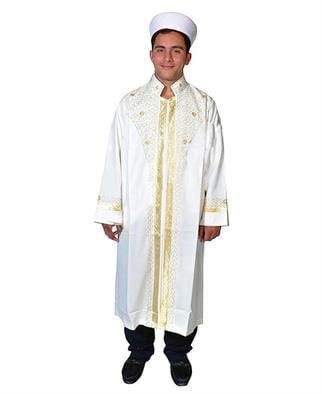 İmam Cübbesi - Yaldızlı Desenli - No3