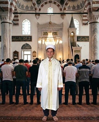 İmam Cübbesi - Yaldızlı Desenli - No3