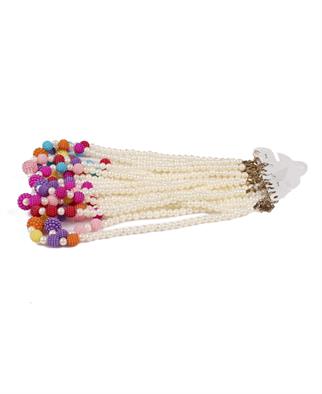 İnci Görünümlü Renkli Kolye - 10adet