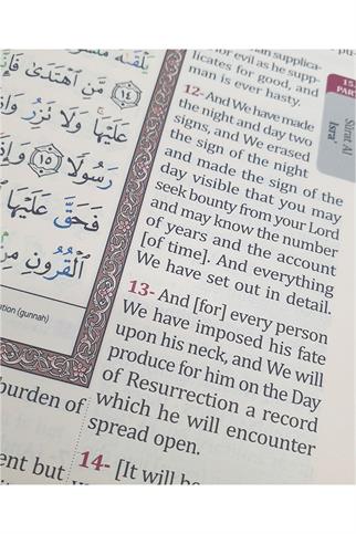 İngilizce Açıklamalı Orta Boy Kuran-ı Kerim 