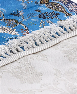 İpek Kalitesi Nisa Model Seccade Lacivert