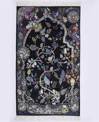 İpek Kalitesi Nisa Model Seccade Siyah