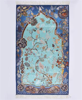 İpek Kalitesi Nisa Model Seccade Turkuaz 