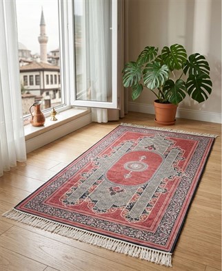 İpek Kalitesi Sıla Modeli Seccade Kırmızı