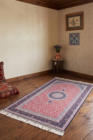 İpek Kalitesi Sultan Model Seccade Kırmızı