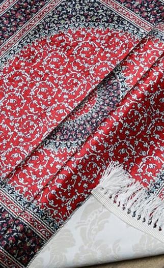 İpek Kalitesi Sultan Model Seccade Kırmızı