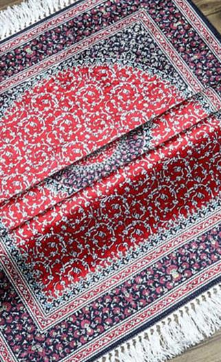 İpek Kalitesi Sultan Model Seccade Kırmızı