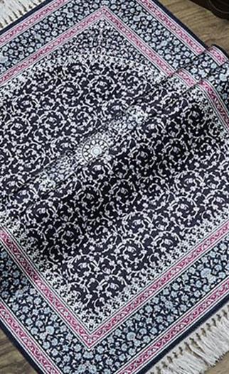 İpek Kalitesi Sultan Model Seccade Siyah