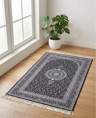 İpek Kalitesi Sultan Model Seccade Siyah