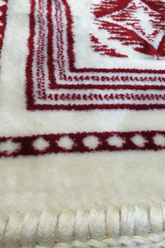 ipekçe Sina Baklava Desenli Bordo Seccade 5 Adet