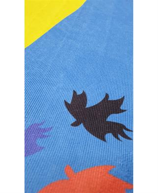 Kabe ve Medineli Renkli Çocuk Seccadesi Mavi