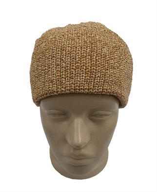 Kadife Çift Katlı Takke Açık Bej