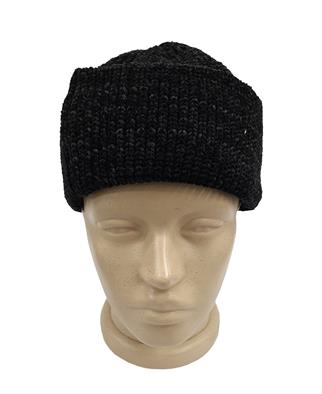 Kadife Çift Katlı Takke Siyah