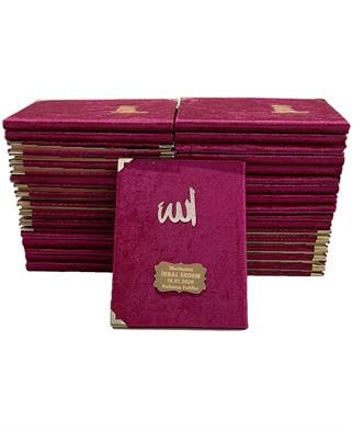 Kadife Kaplı Yasin Bordo - 10 Adet
